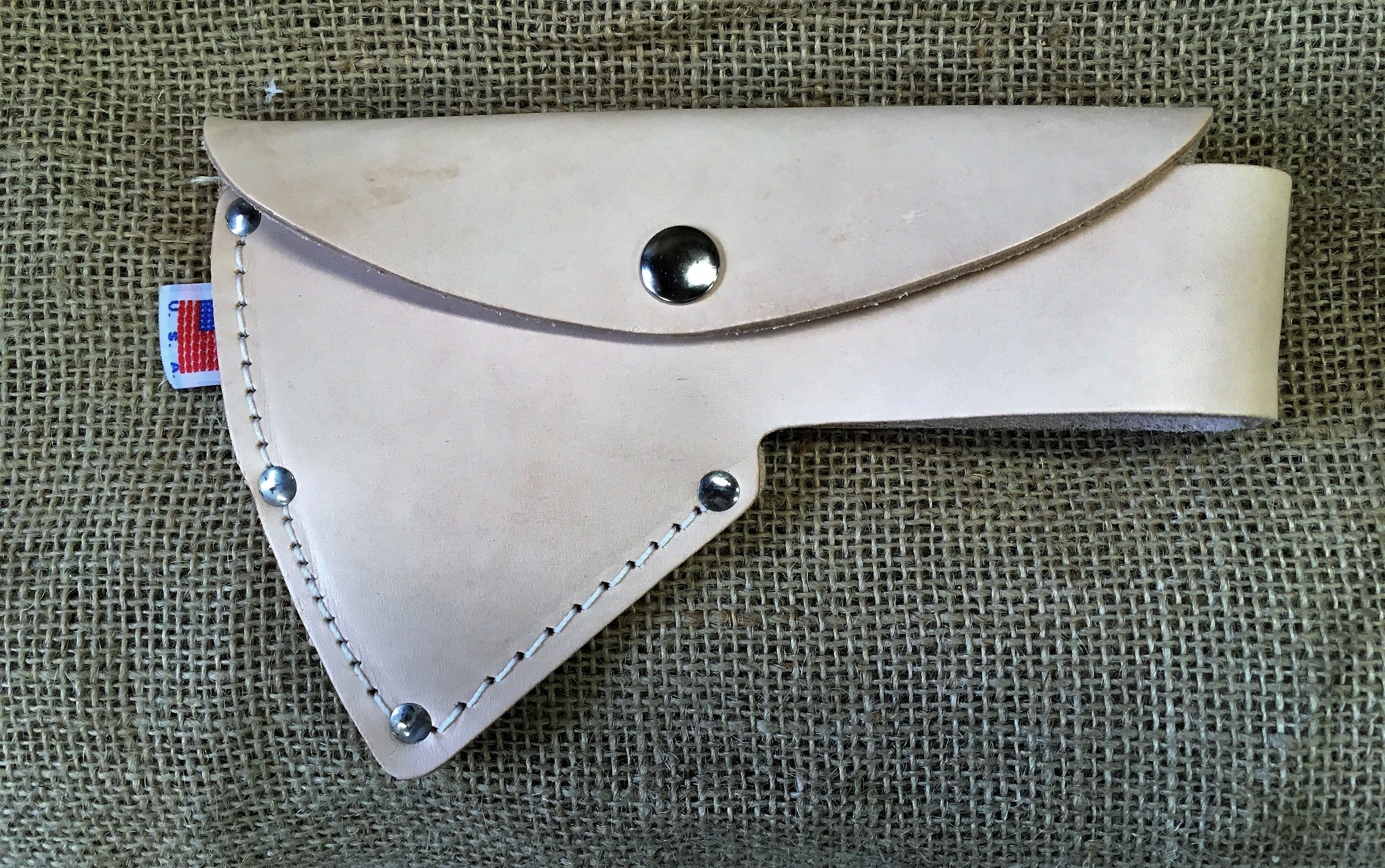 Hudson Bay Axe Leather Sheath Fits 2~ 2.25 lb. Axes. Top Grain USA Made!