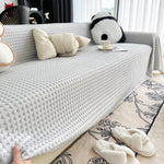 Cooling Textured Sofa Cover Washable Soft Couch Throw Blanket for Summer & Pets