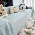 Cooling Textured Sofa Cover Washable Soft Couch Throw Blanket for Summer & Pets