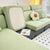 Vedic Chant Jacquard Fleece Fabric Stretch Cushion Cover, Non-Slip Furniture Protector for Kids, Chaise Lounge Cushion Covers
