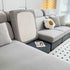 Vedic Chant Jacquard Fleece Fabric Stretch Cushion Cover, Non-Slip Furniture Protector for Kids, Chaise Lounge Cushion Covers