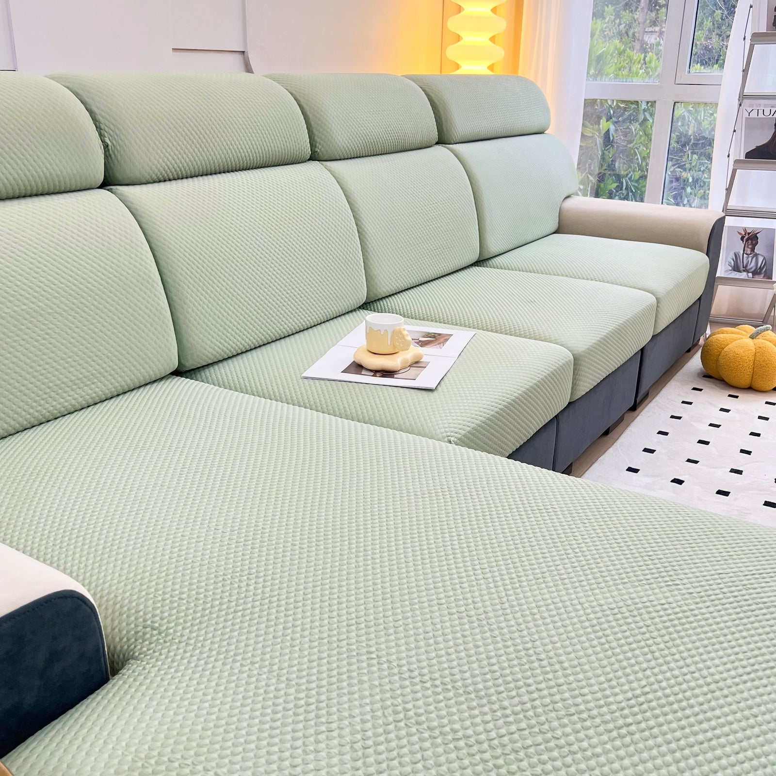 Cooling Stretch Sofa Seat Cushion Covers, Slip Covers for Cushions, Universal Couch Cushion Protector