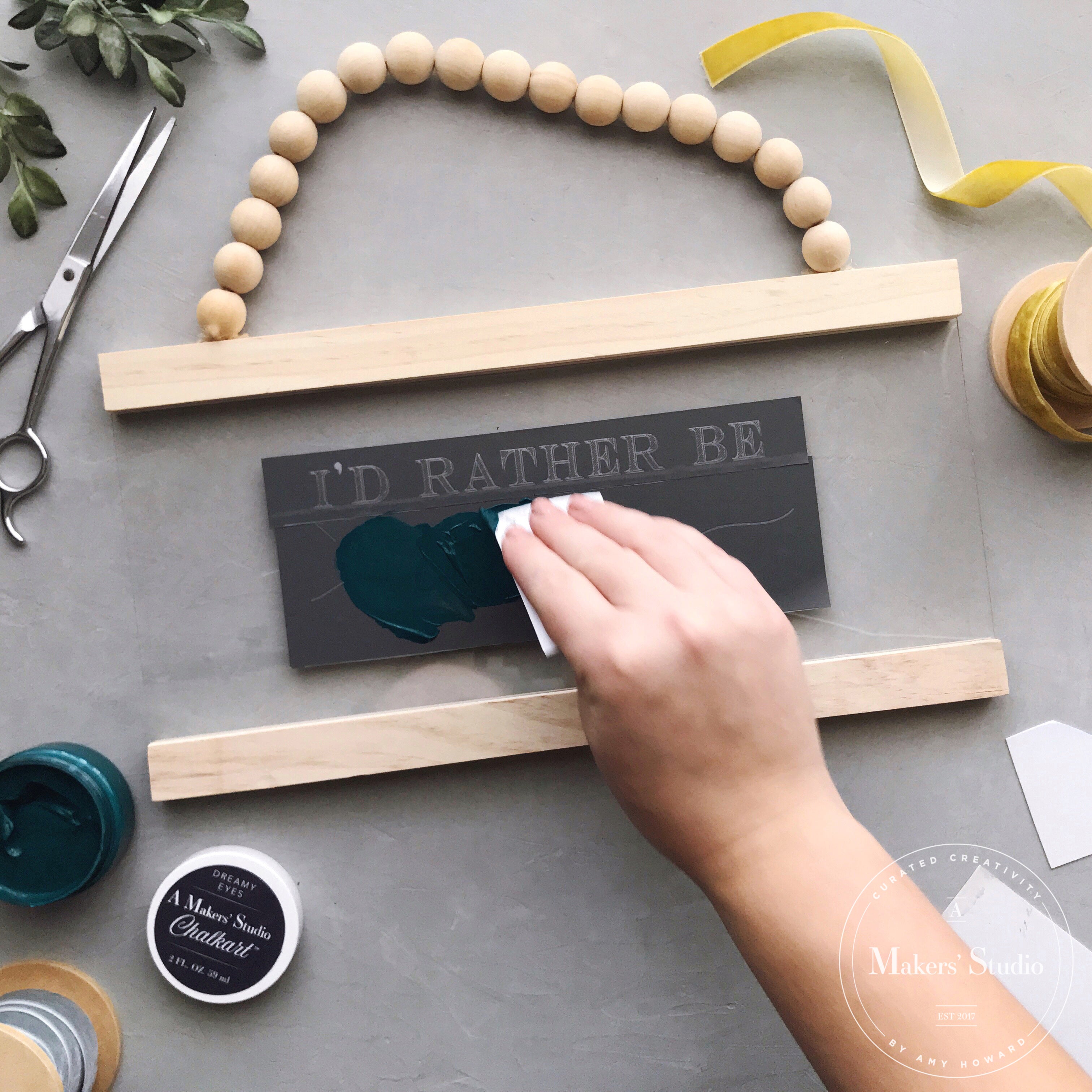 I'd Rather Be - Mesh Stencil 8.5x11