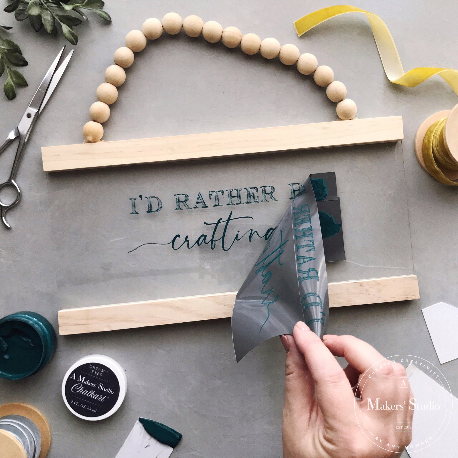 I'd Rather Be - Mesh Stencil 8.5x11