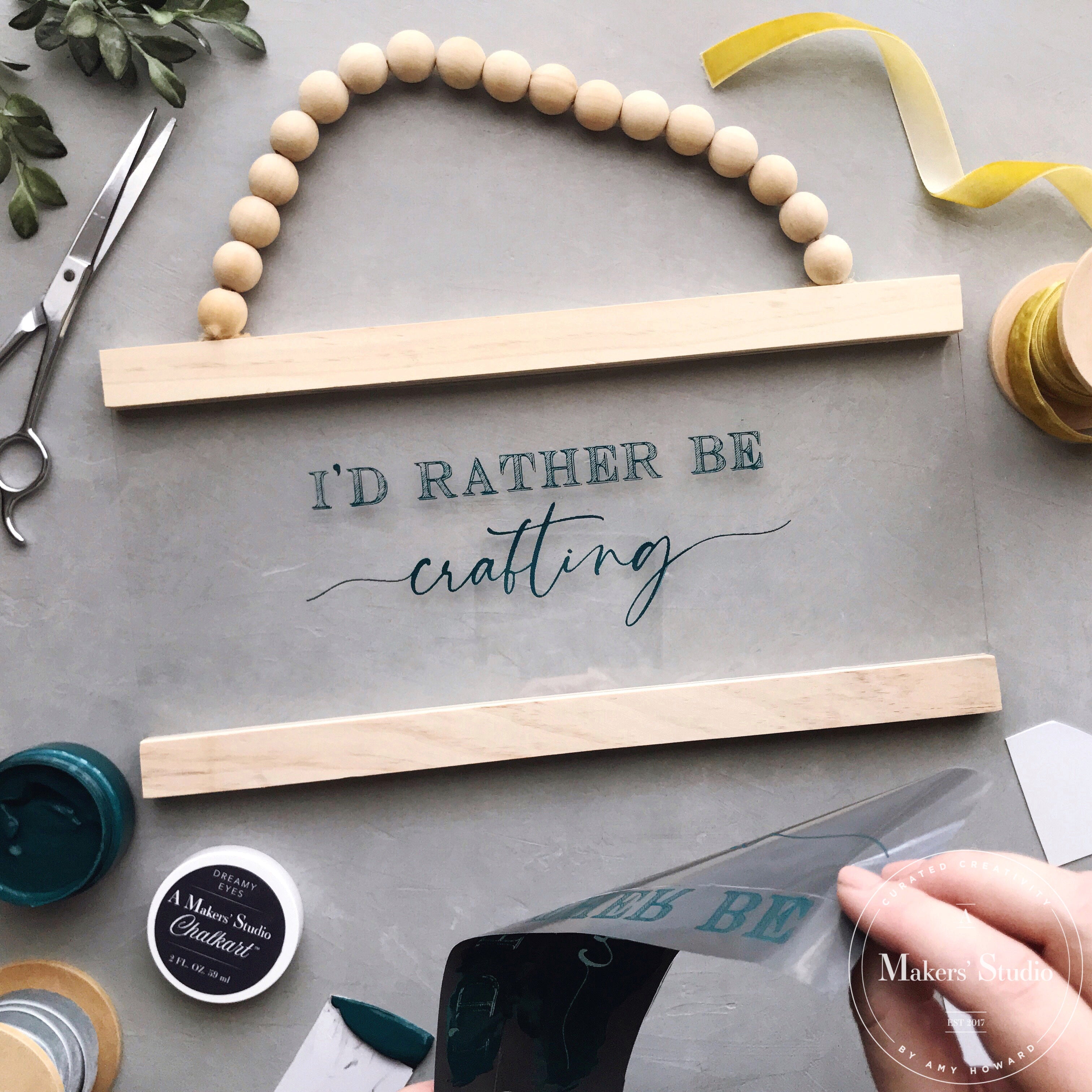 I'd Rather Be - Mesh Stencil 8.5x11