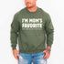 I’m Mom’s Favorite Unisex Sweatshirt - Funny Mom’s Favorite Son & Daughter Sweater