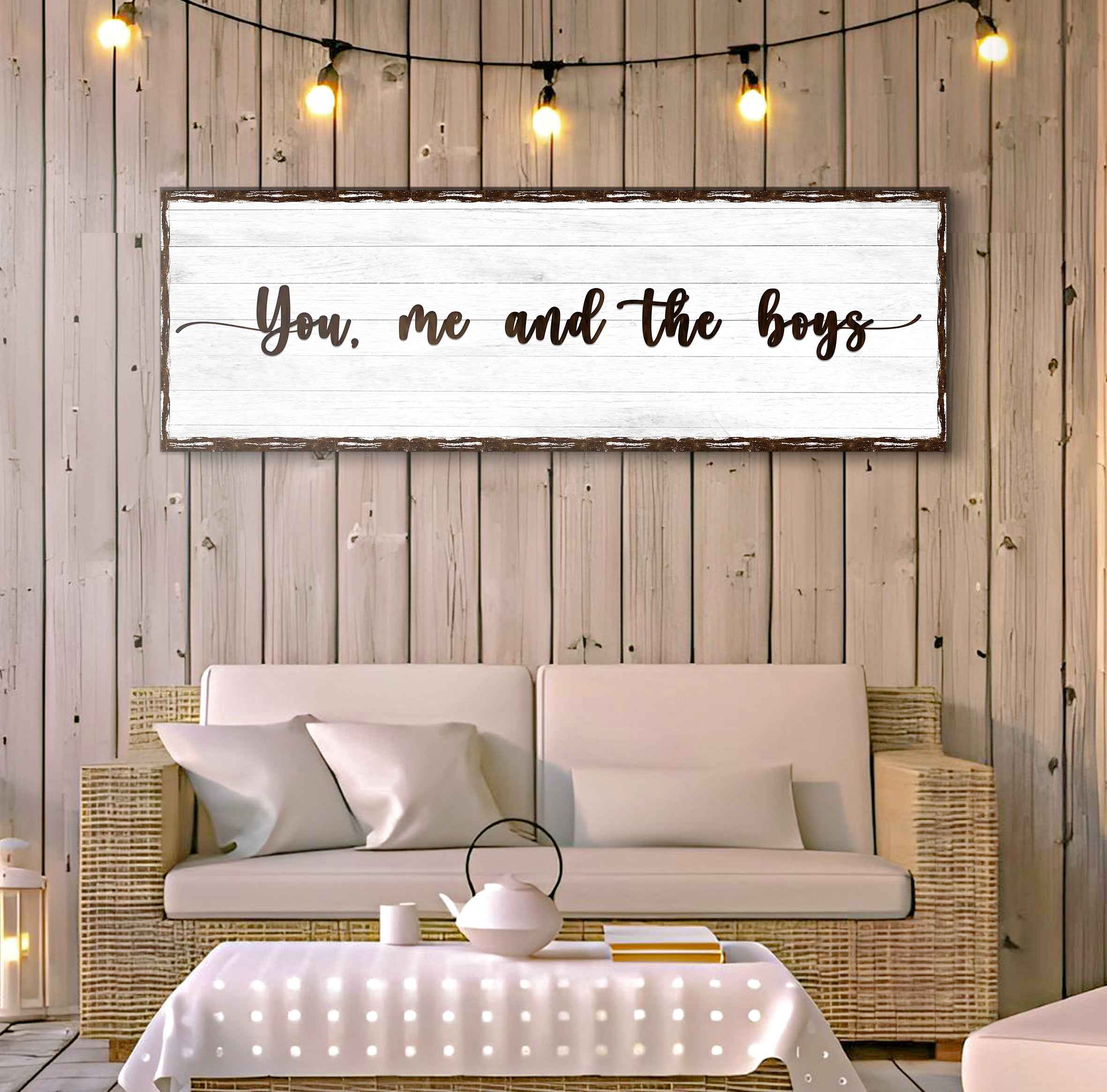 You, Me, And The Boys Family Sign