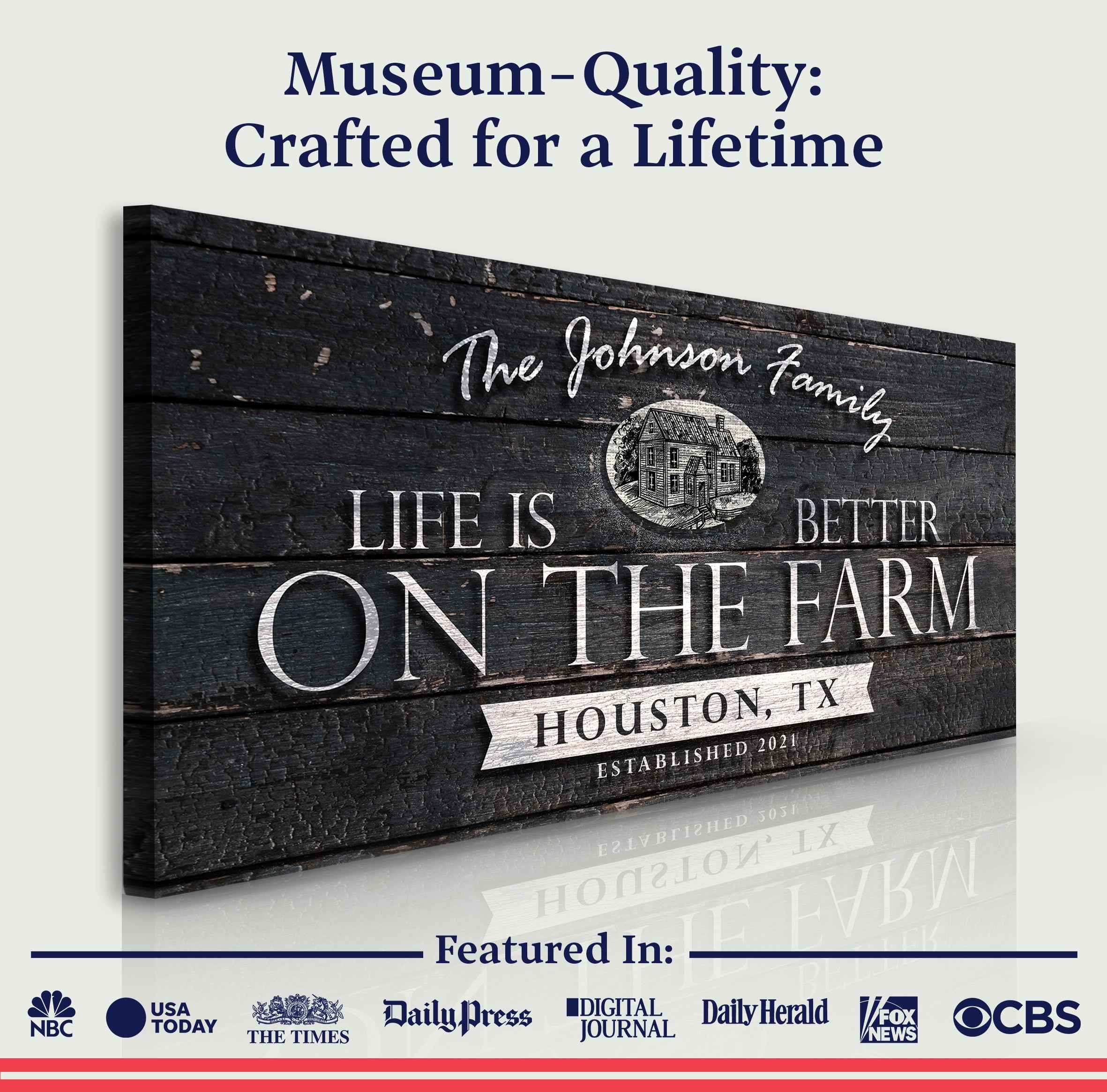 Life Is Better On The Farm Sign V