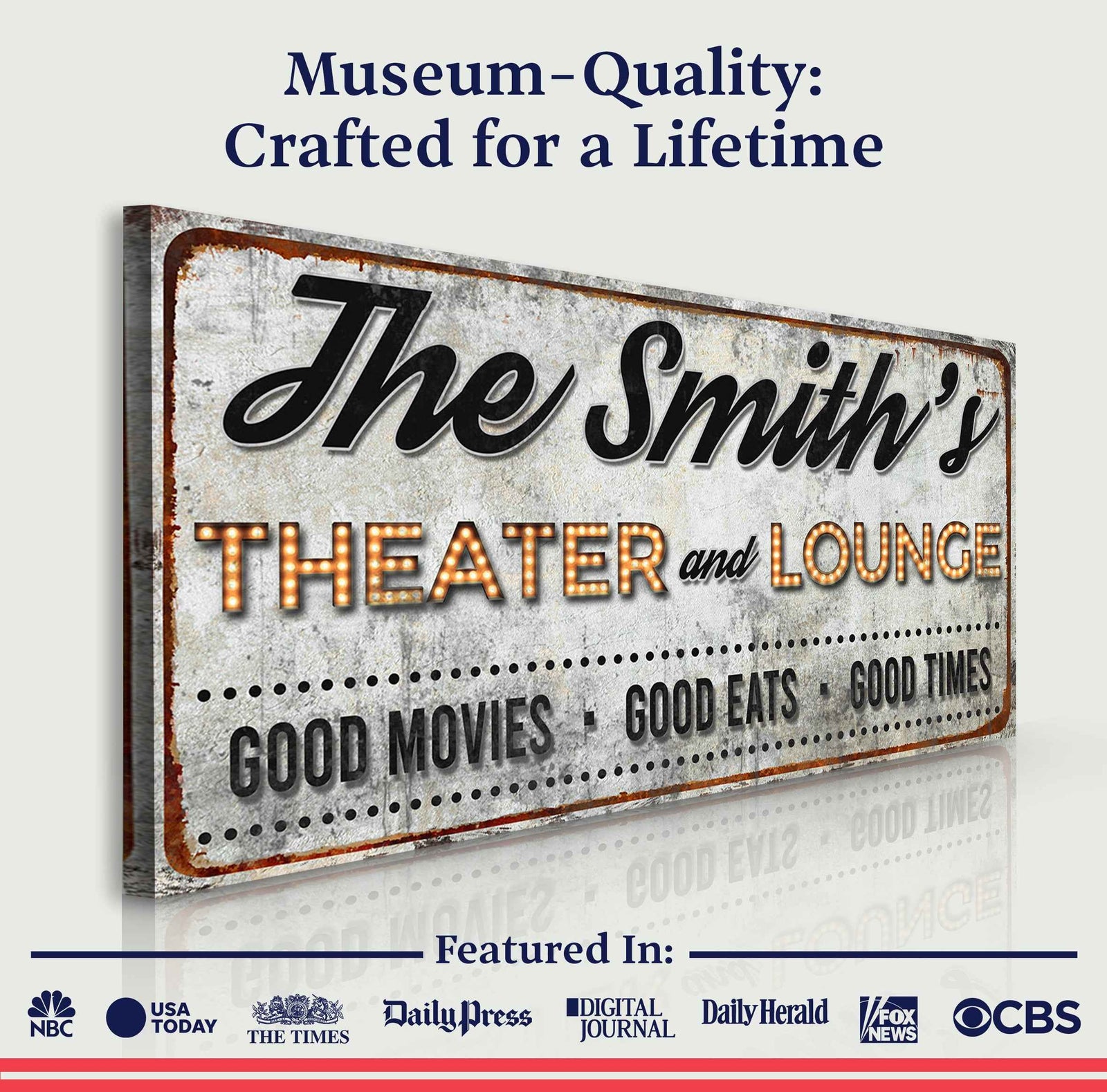 Family Theater and Lounge IV Sign