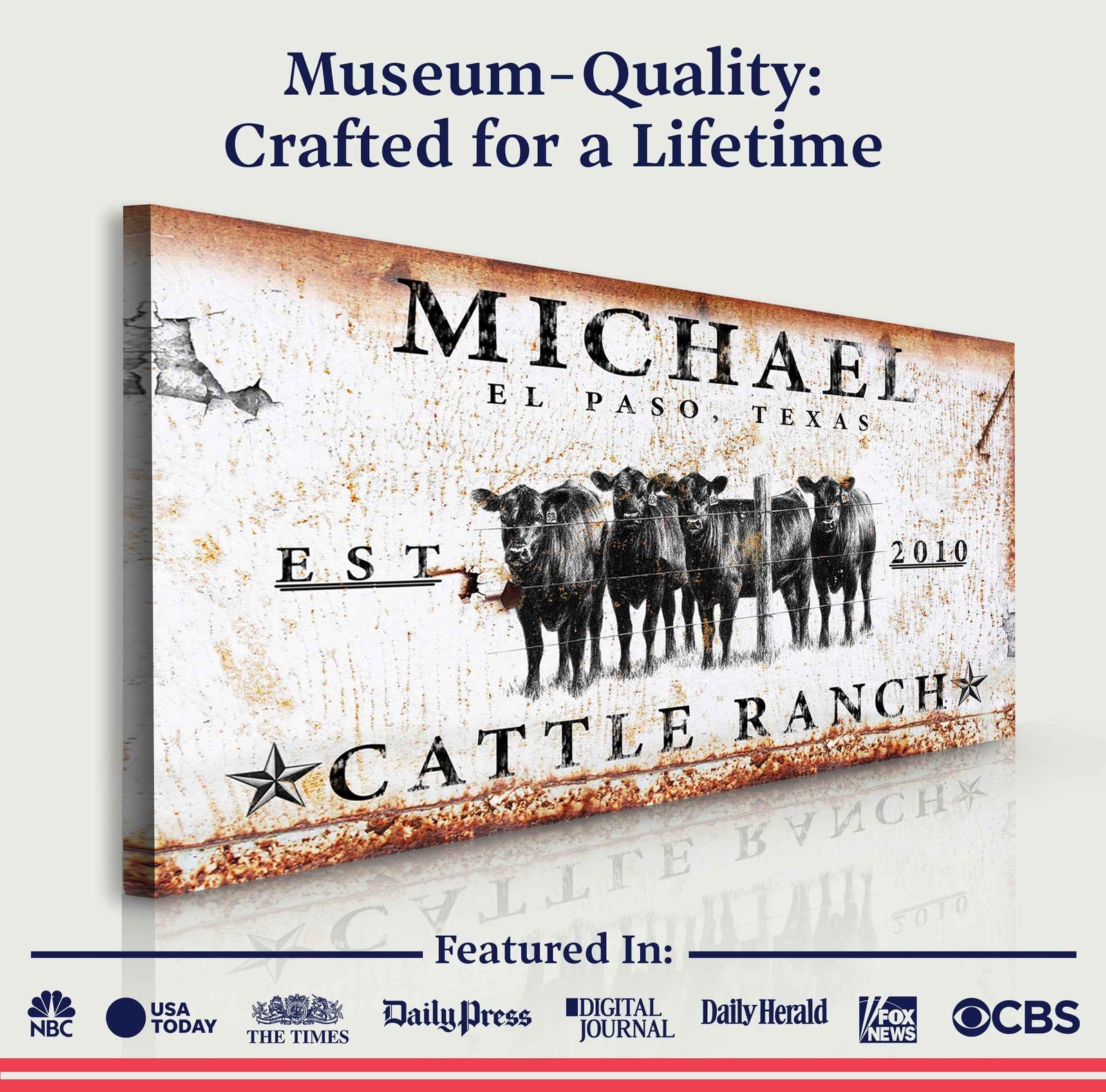 Cattle Ranch Sign IV (Free Shipping)
