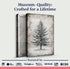 Vintage Christmas Tree Wall Art with Free Personalized Christmas Card