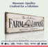 Personalized Rustic Farmhouse Sign