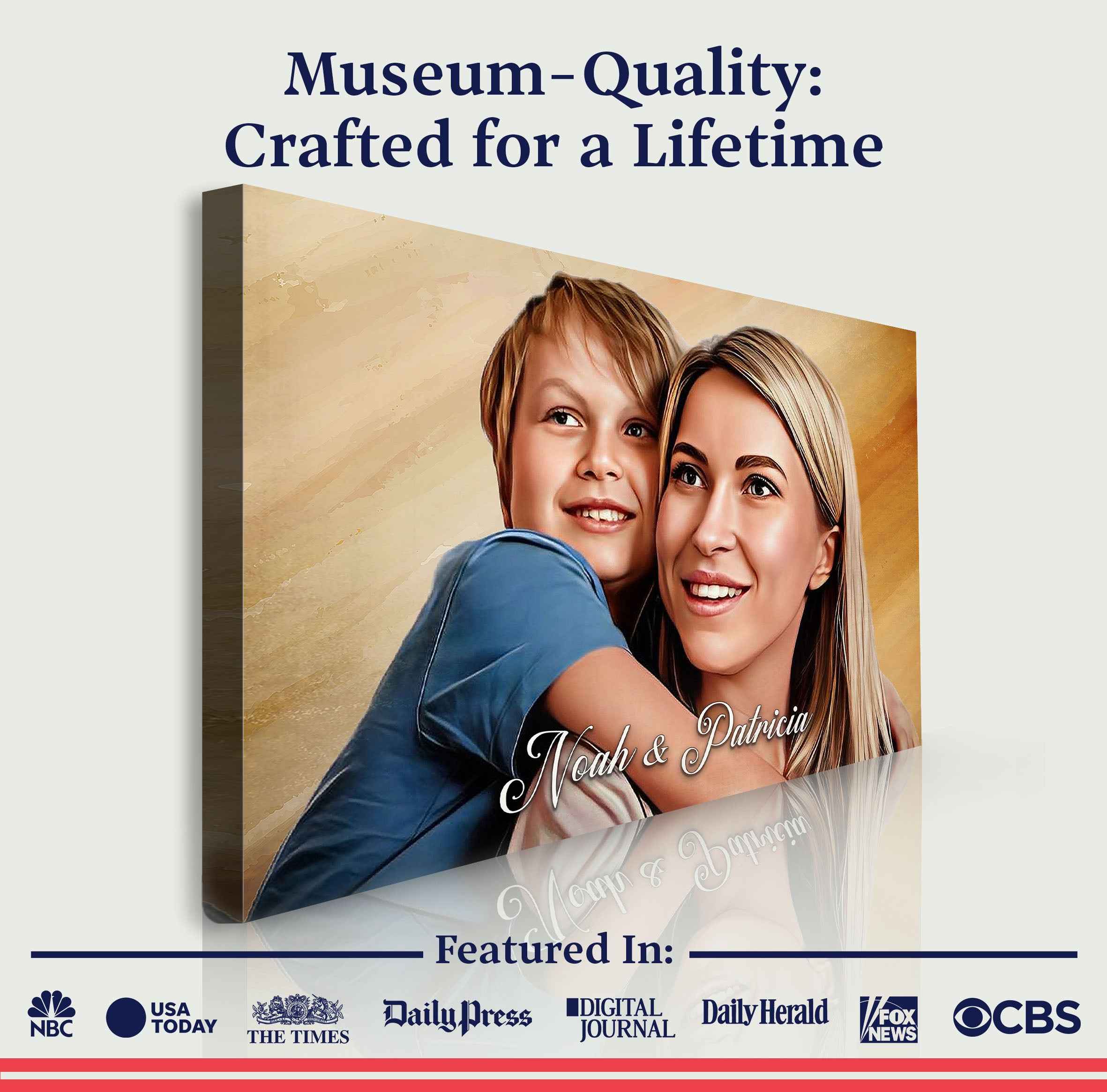 Mother's Day Cartoon Portrait Sign