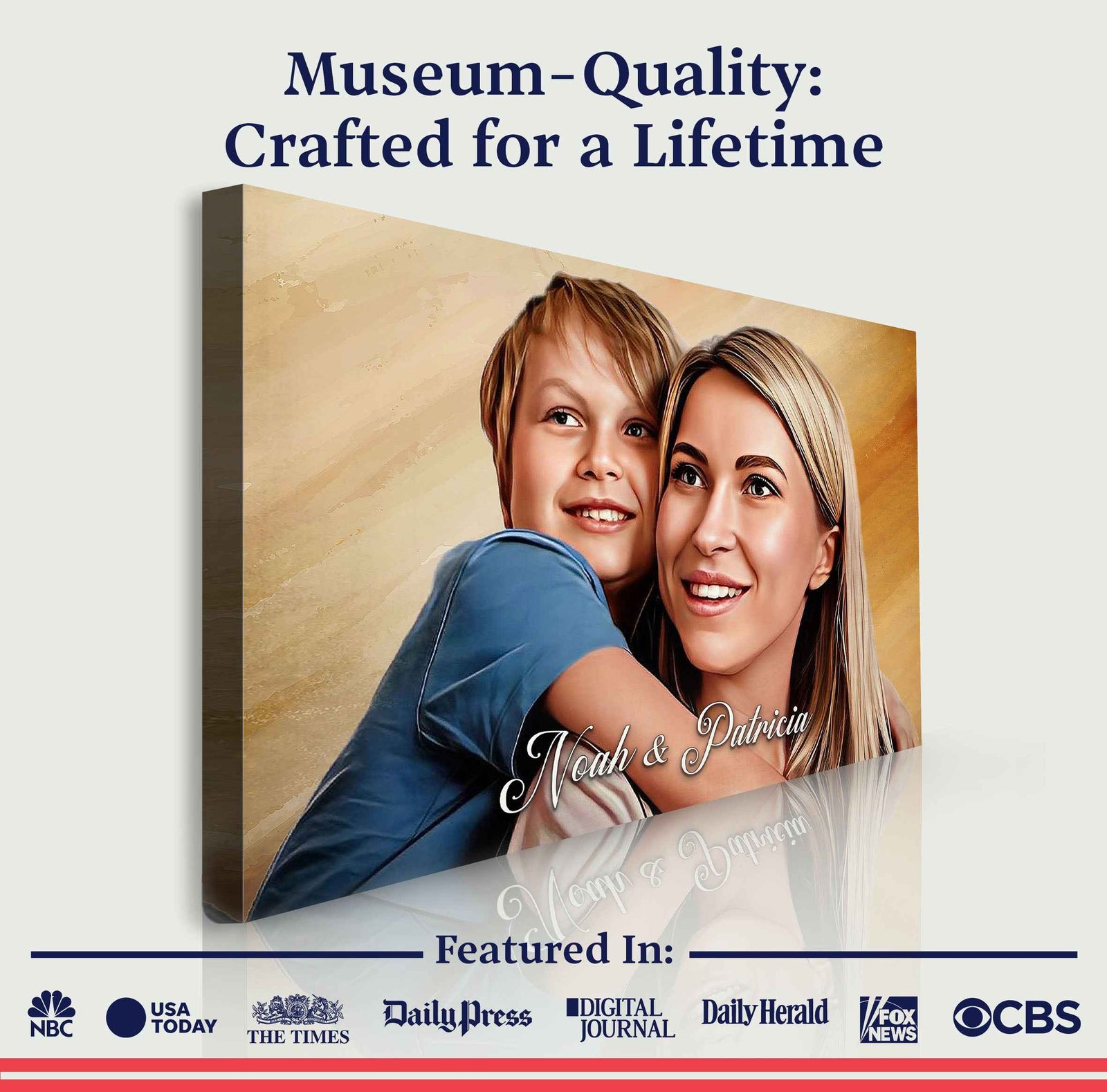 Mother's Day Cartoon Portrait Sign