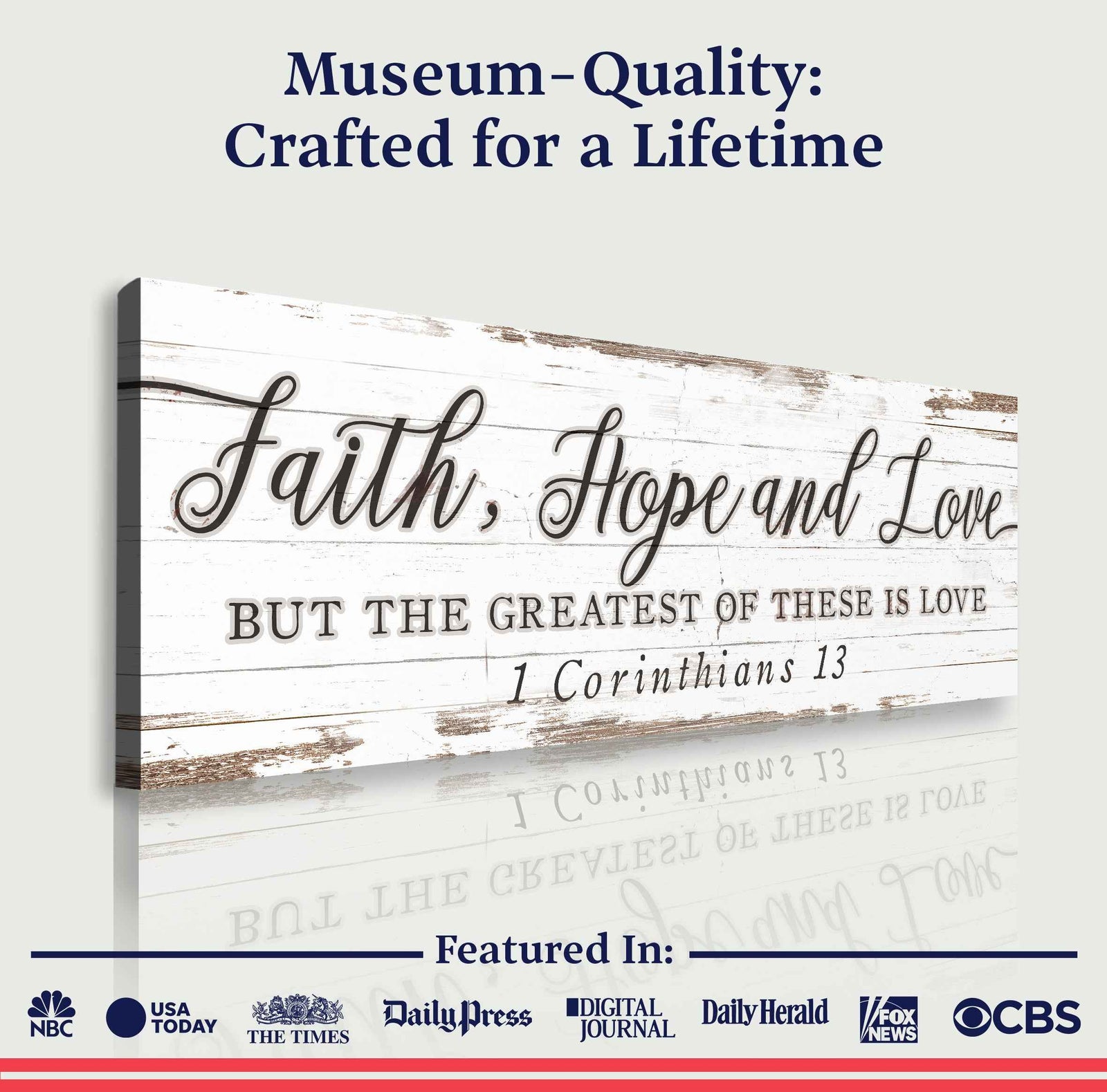 Faith Hope And Love 1 Corinthians 13 Faith Sign III