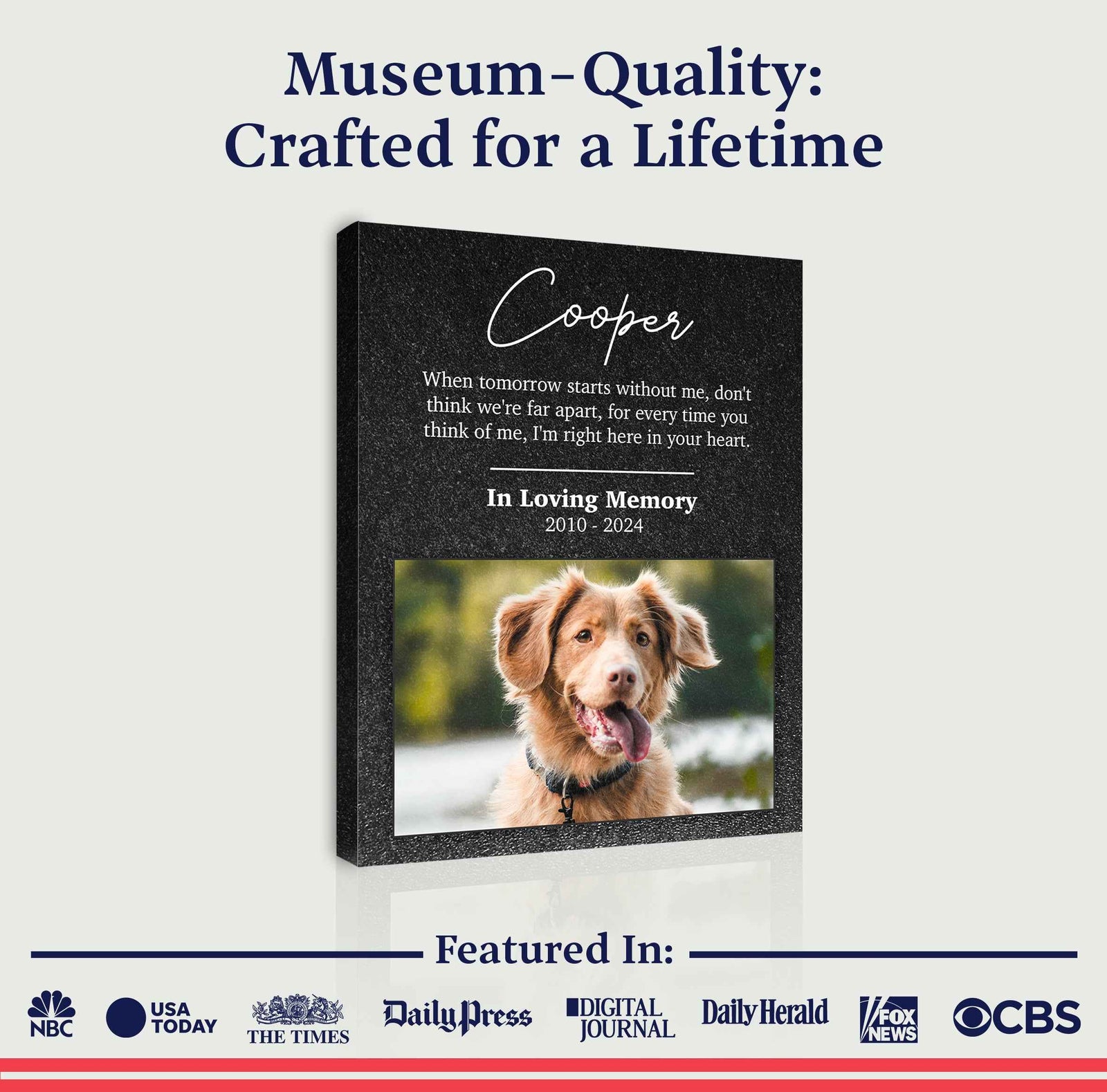 Pet Memorial Portrait Watercolor Sign Here In Your Heart