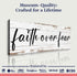 Faith Over Fear Faith Sign III