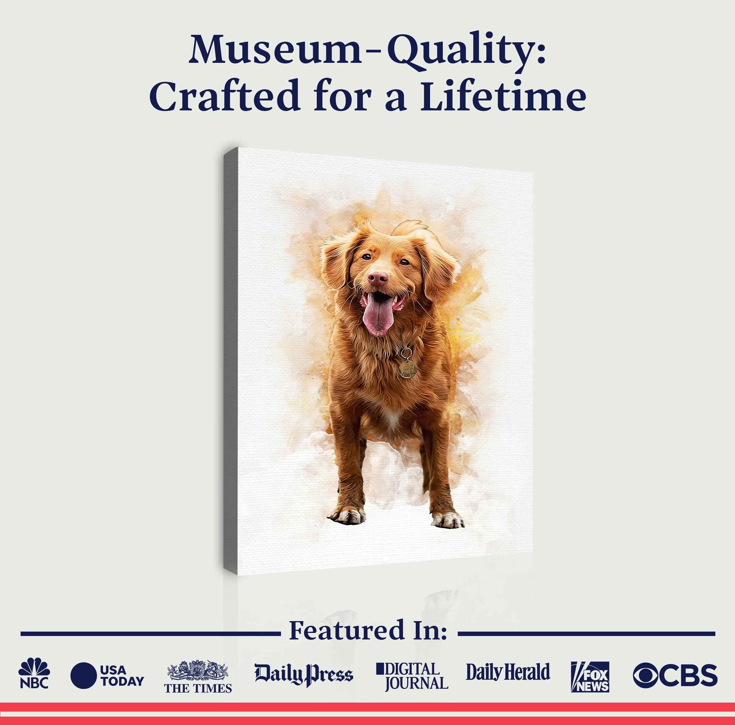 Pet Memorial Portrait Watercolor Sign