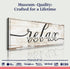 Relax You're on Lake Time Sign II