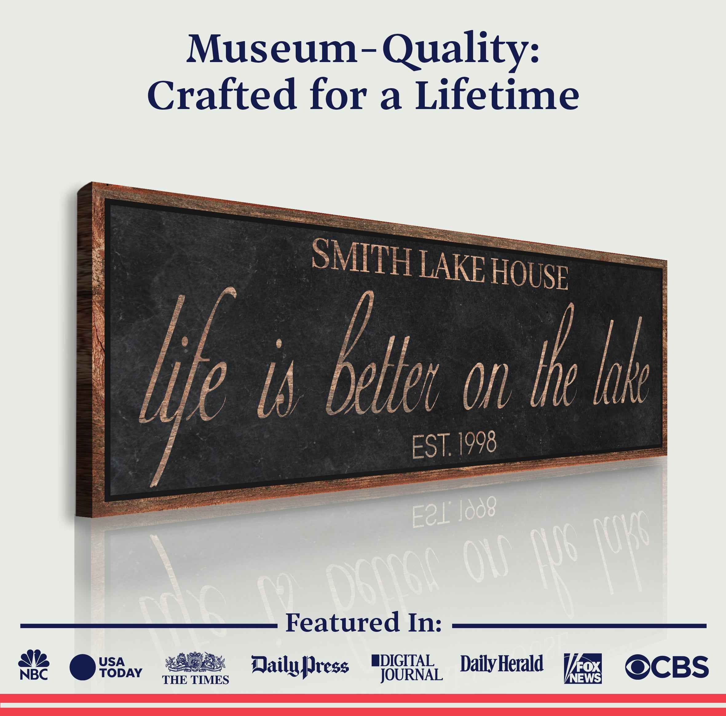 Life Is Better On The Lake Sign