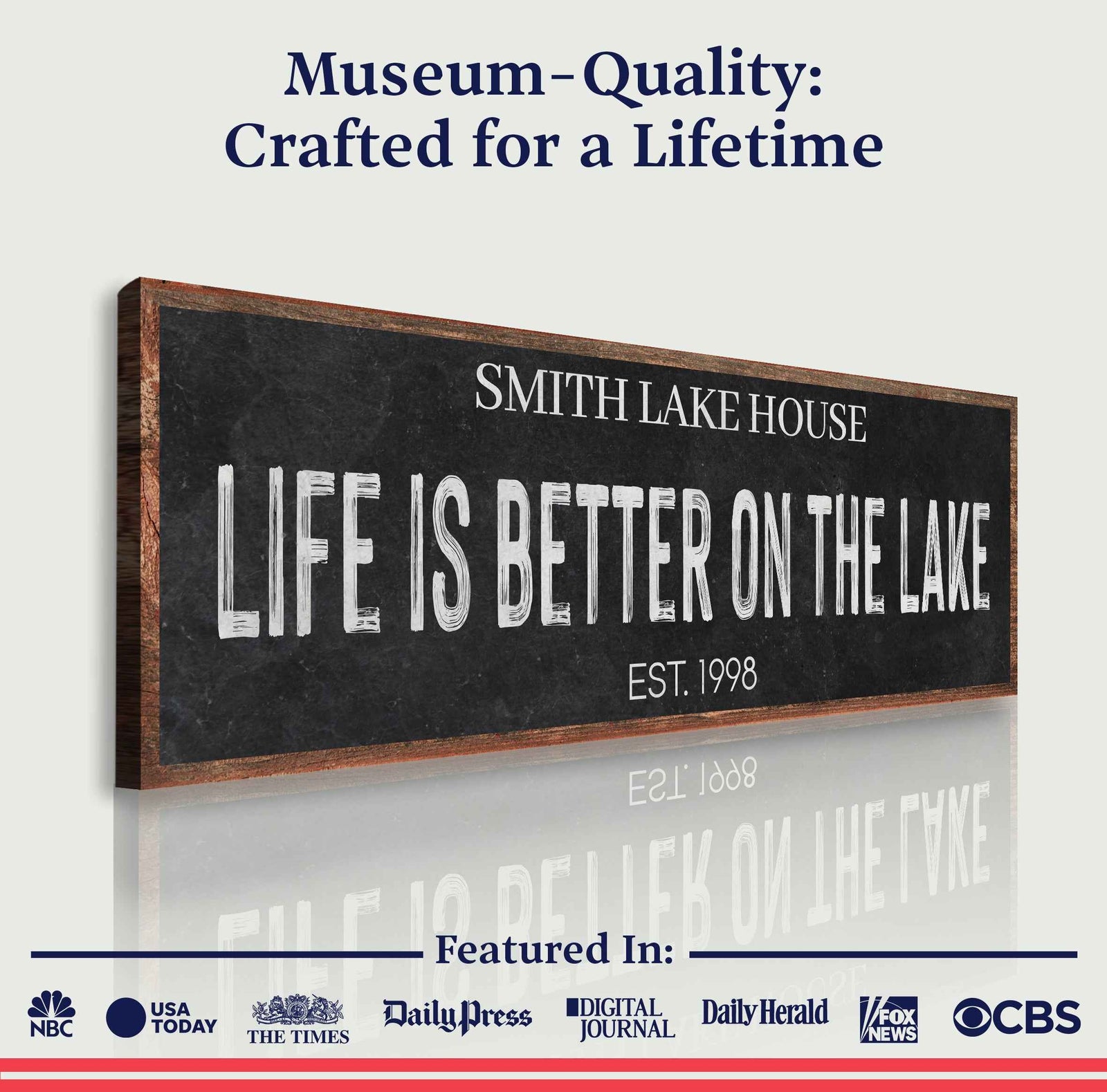 Life Is Better On The Lake Sign III