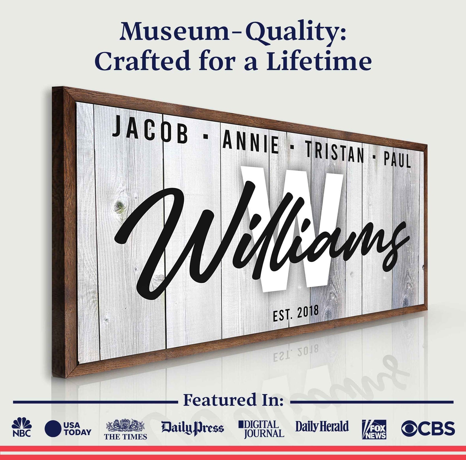 Family Wood Sign