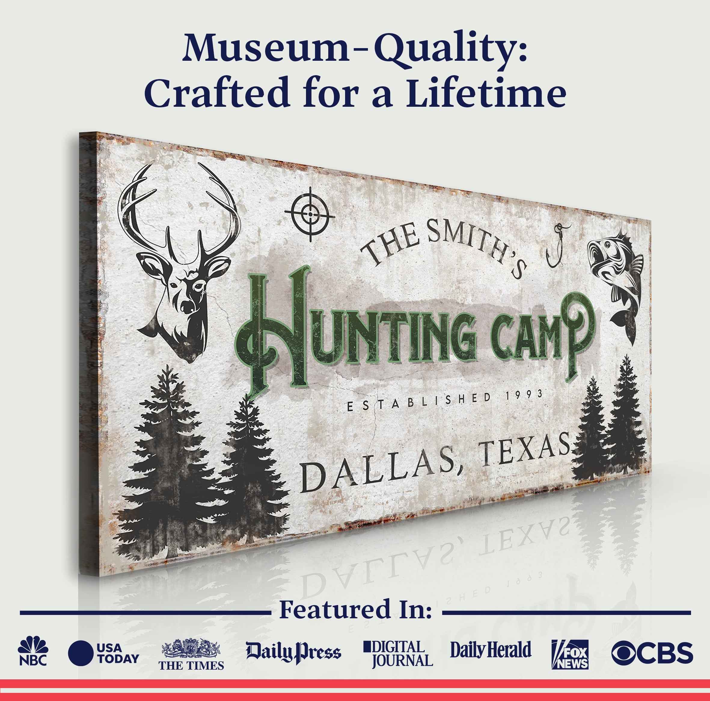Fishing And Hunting Sign