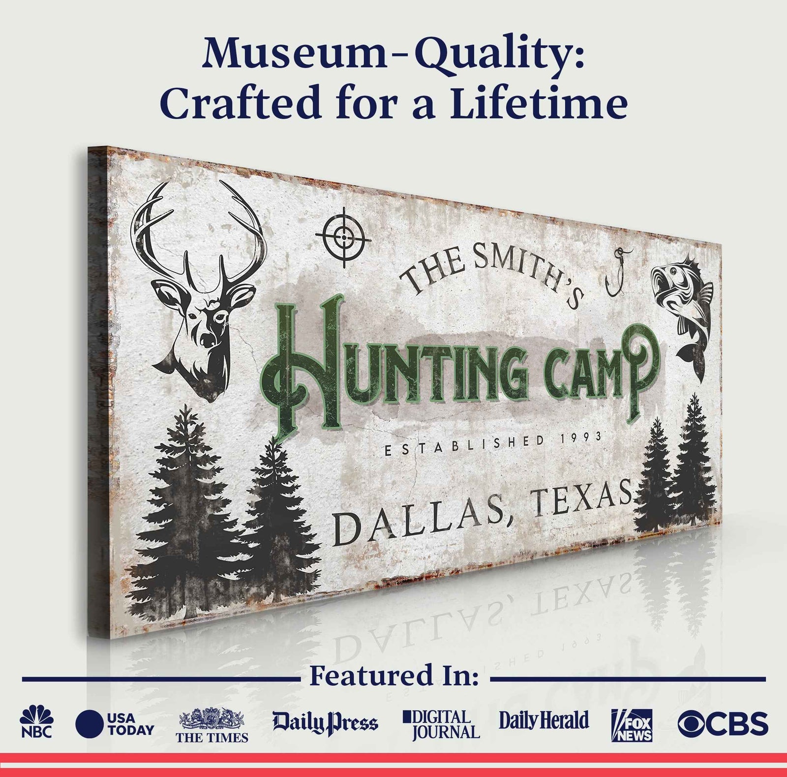 Fishing And Hunting Sign