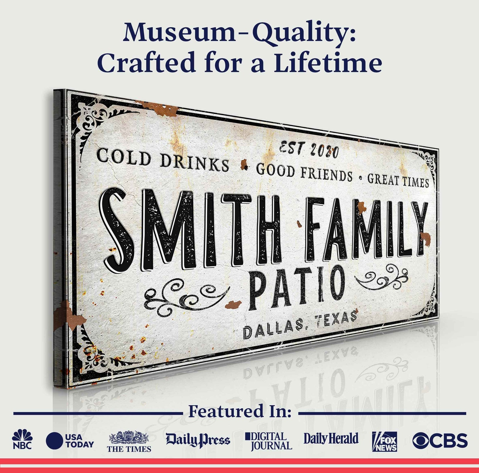 Family Patio Sign