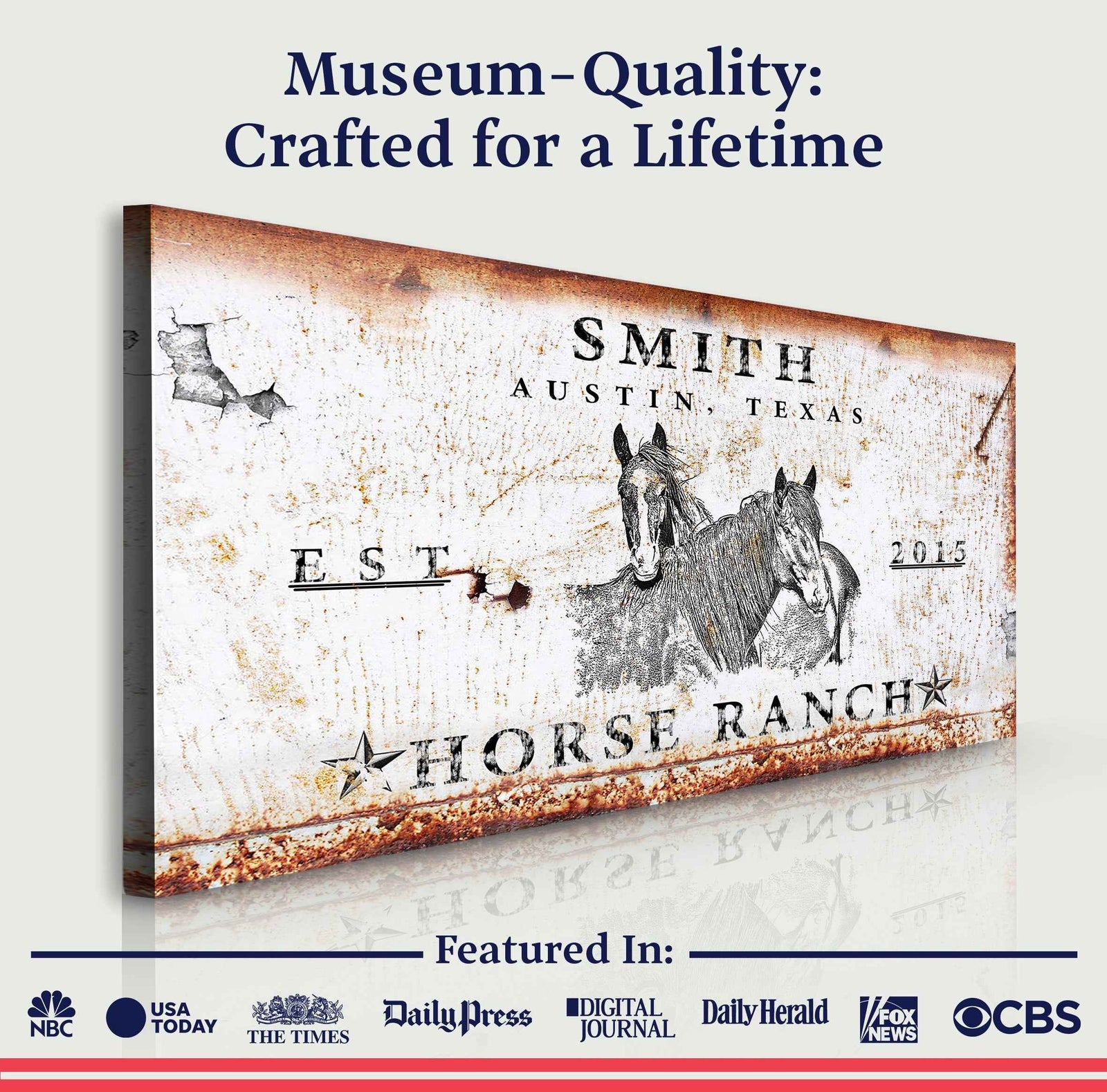 Rustic Horse Ranch Sign III