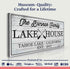 Family Lake House Paddle Sign