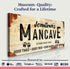 Good Times Personalized Man Cave Sign: Custom Bar Signs for Home Bar – Perfect Man Cave Wall Decor