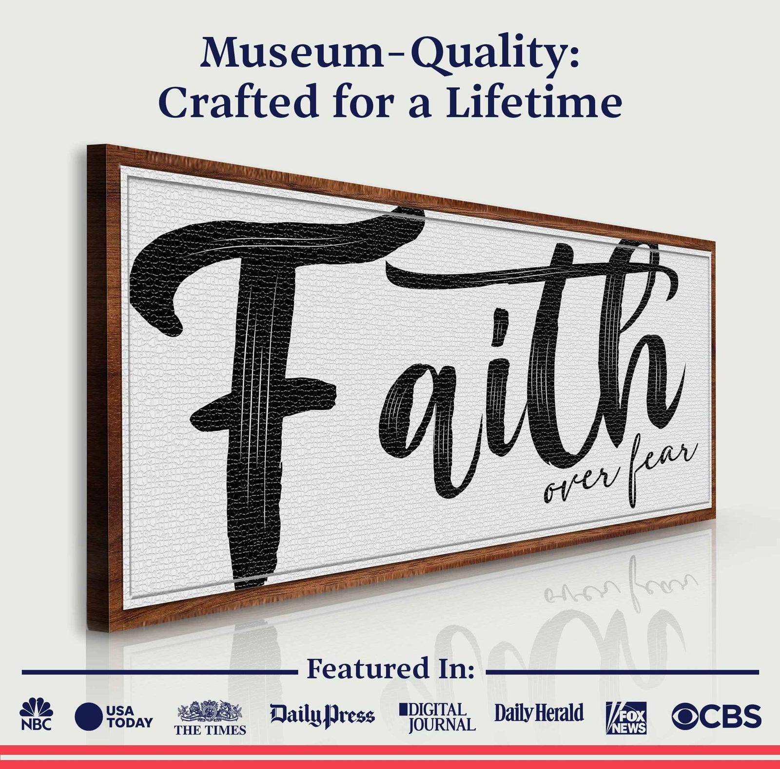 Faith Over Fear Faith Sign II