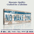 No Wake Zone Sign XIV