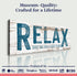 Relax You're on Lake Time Sign