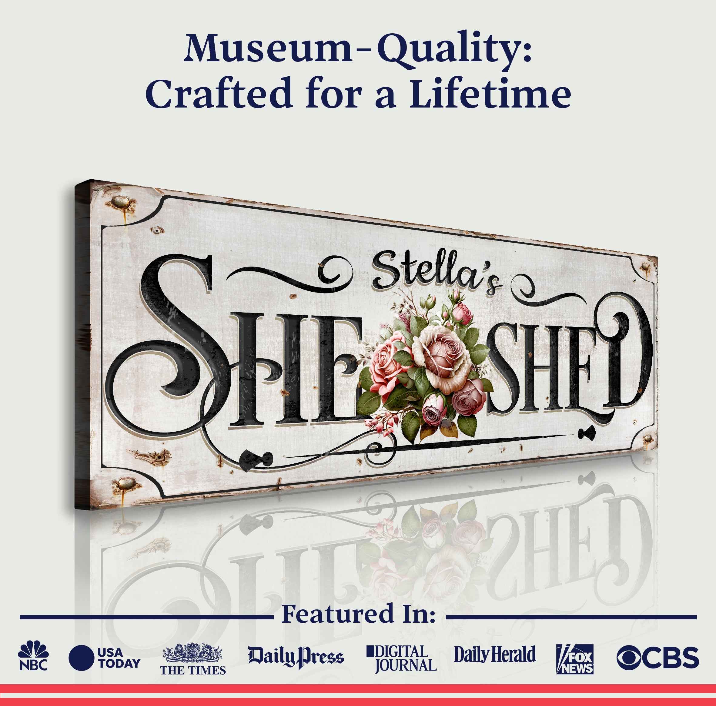Personalized She Shed Sign