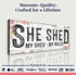 Personalized She Shed Sign XIV