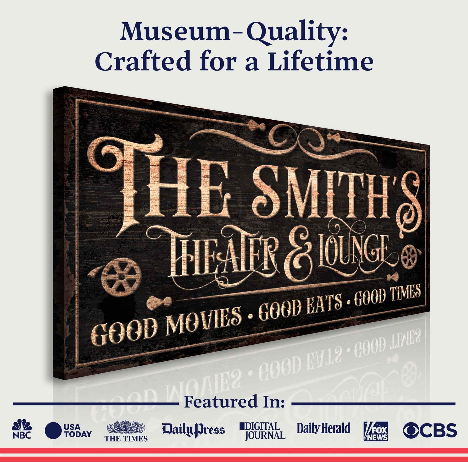 Personalized Theater Sign V