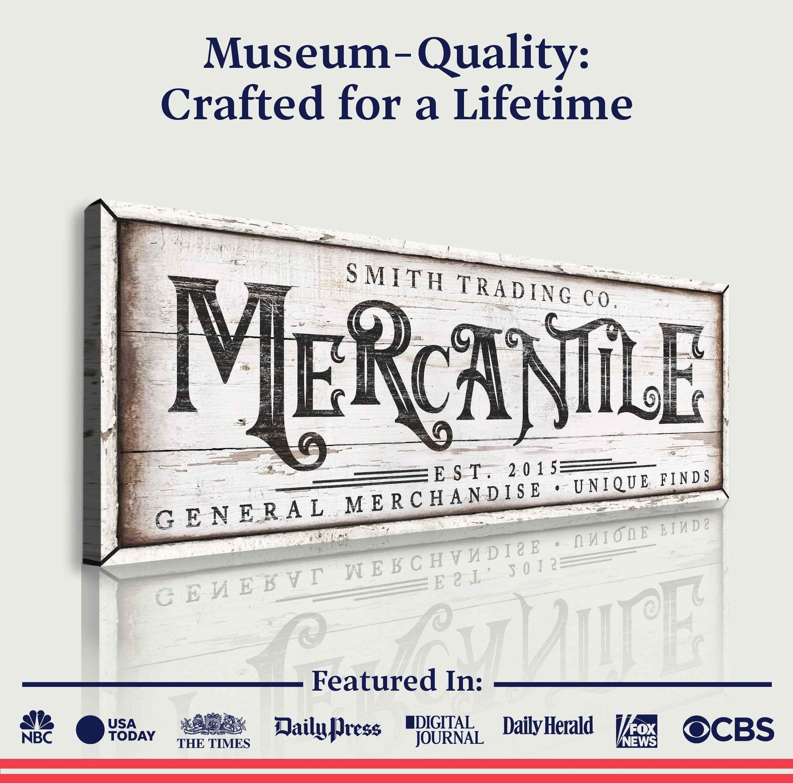 Personalized Mercantile Sign