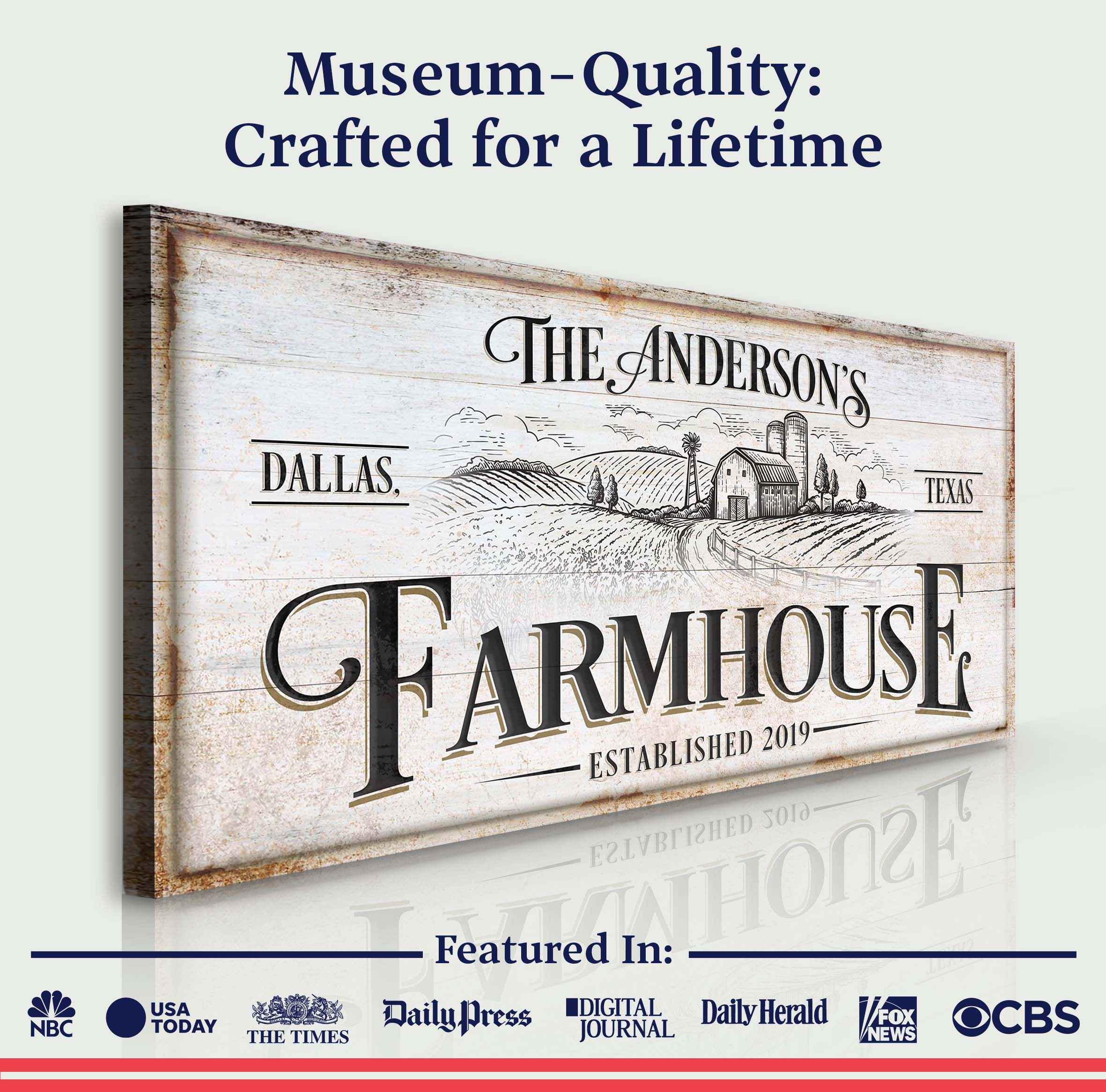 Personalized Farmhouse Sign