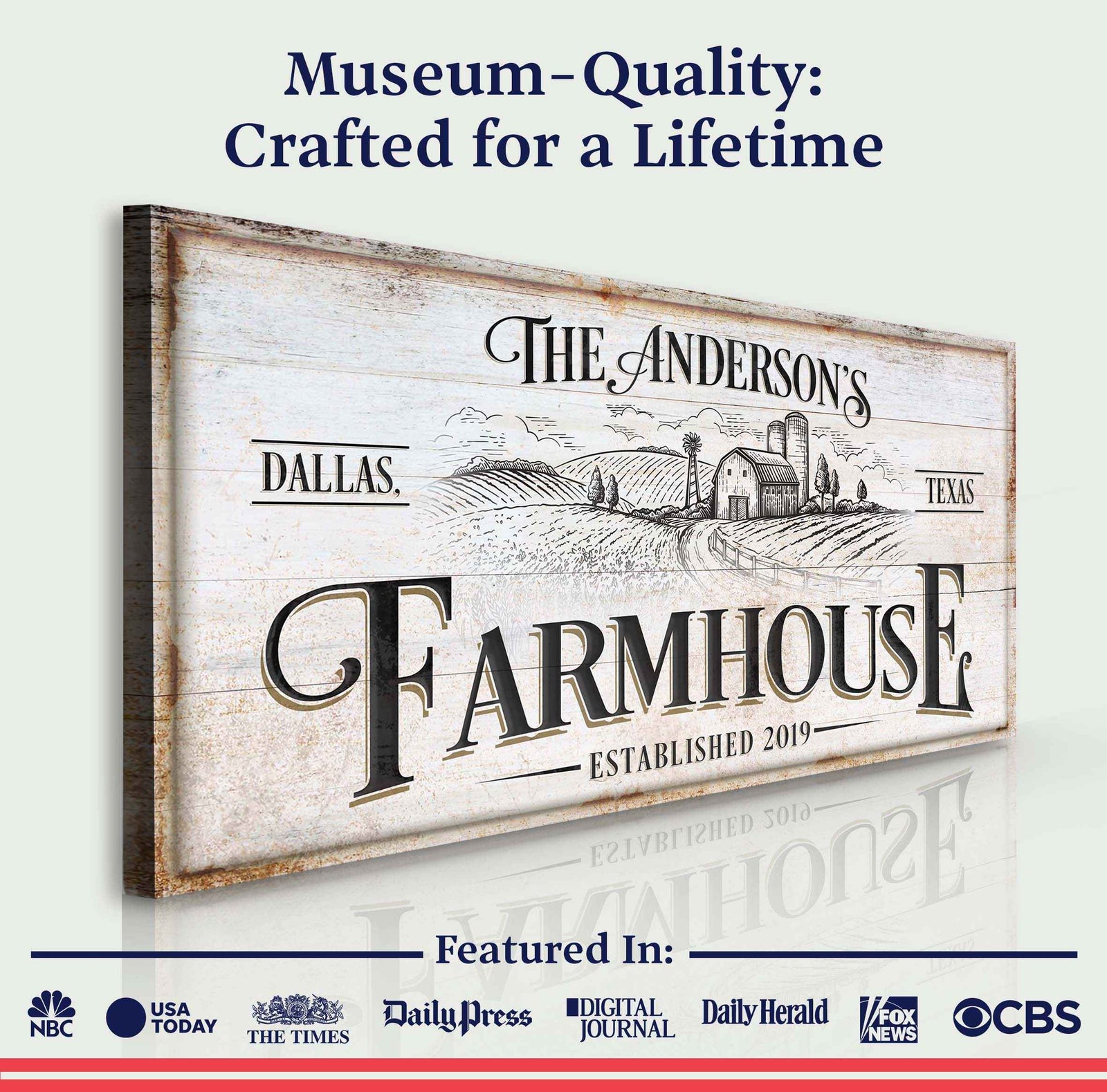 Personalized Farmhouse Sign