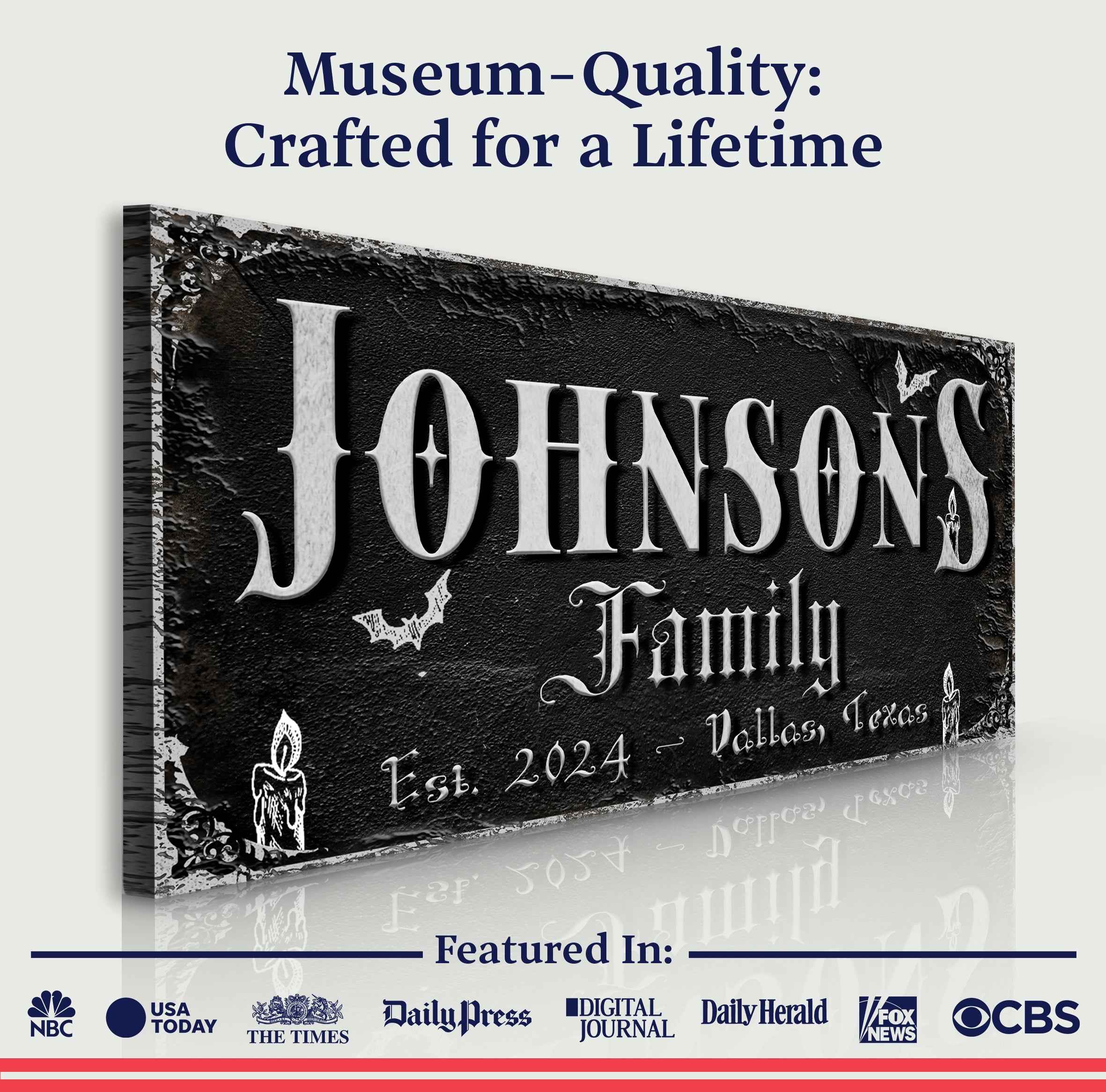 Personalized Gothic Sign V