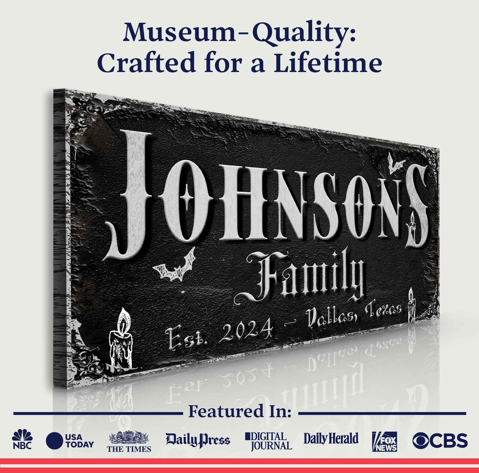 Personalized Gothic Sign V