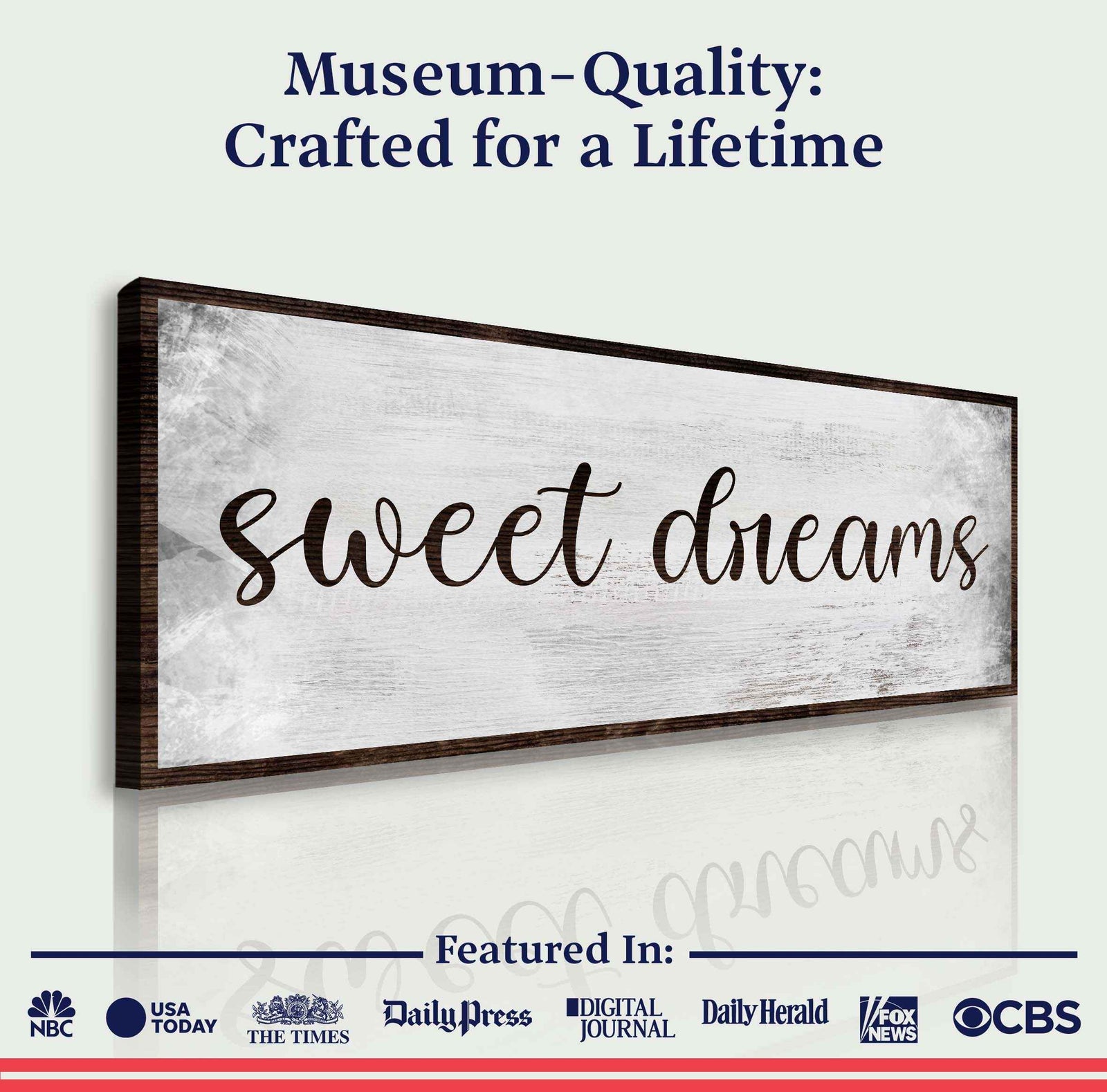 Sweet Dreams Bedroom Grunge Sign