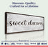 Sweet Dreams Bedroom Grunge Sign