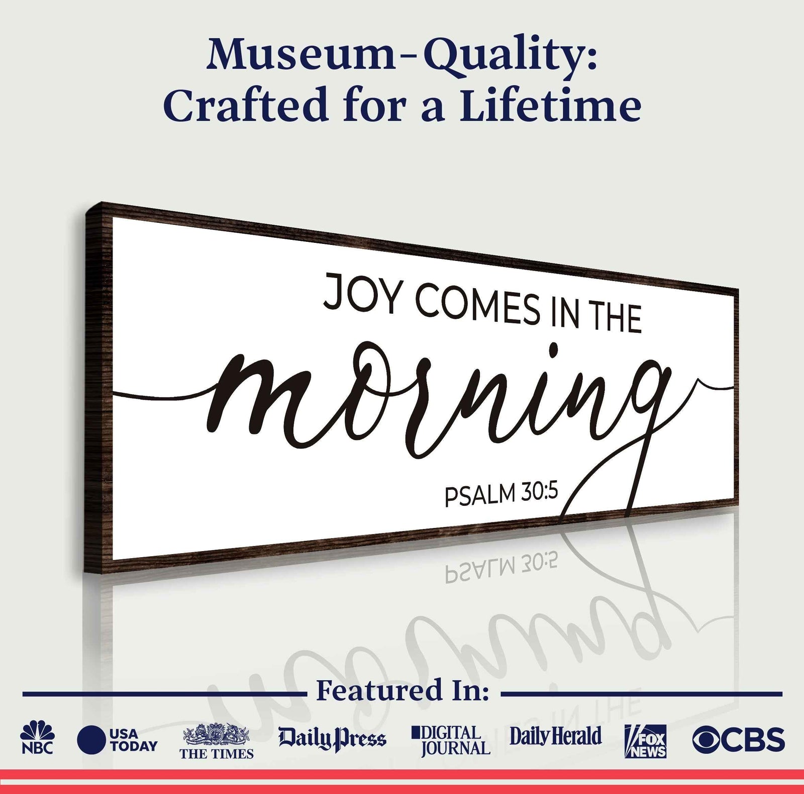 Joy Comes In The Morning Faith Sign III