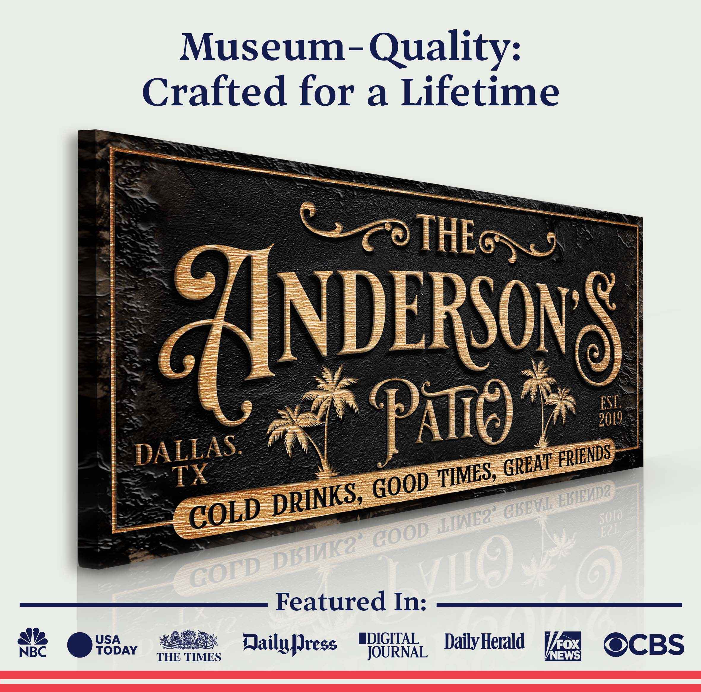 Personalized Patio Sign