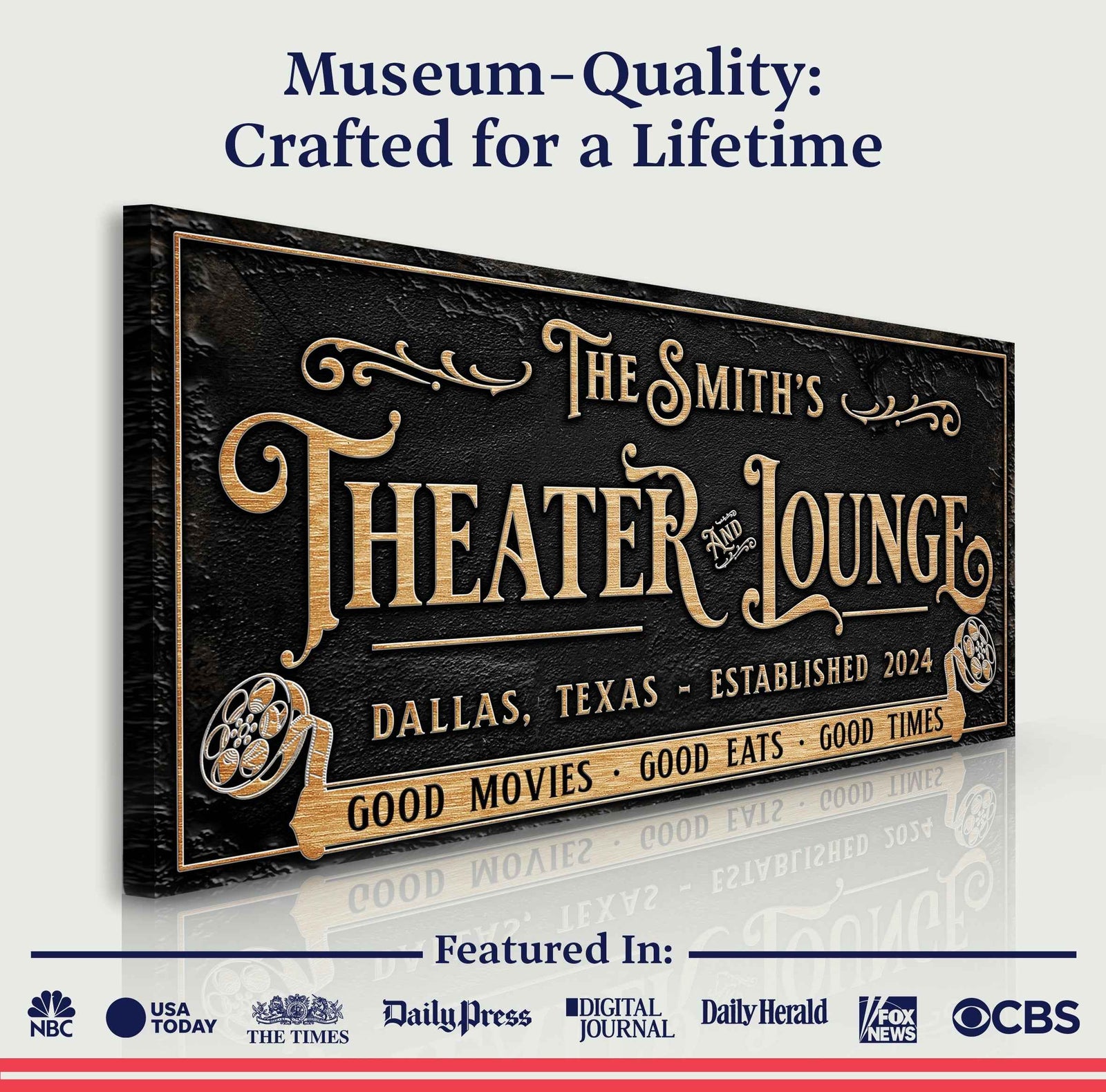 Personalized Theater Sign II
