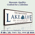 Personalized Lake Life Sign
