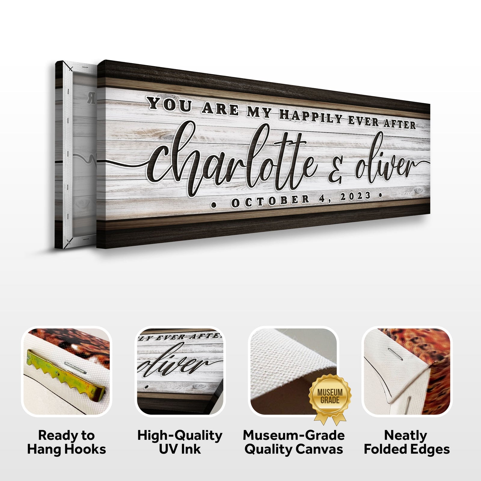 Personalized Happily Ever After Couple Sign II